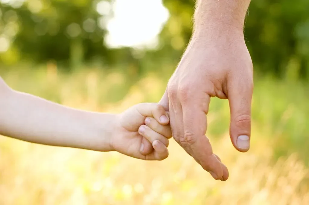 Father Lead By The Hand Son
