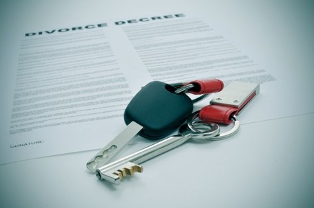 Divorce Decree Document Keys Car House