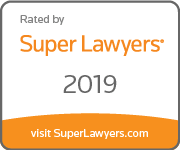 Rated by Super Lawyers 2019 Badge